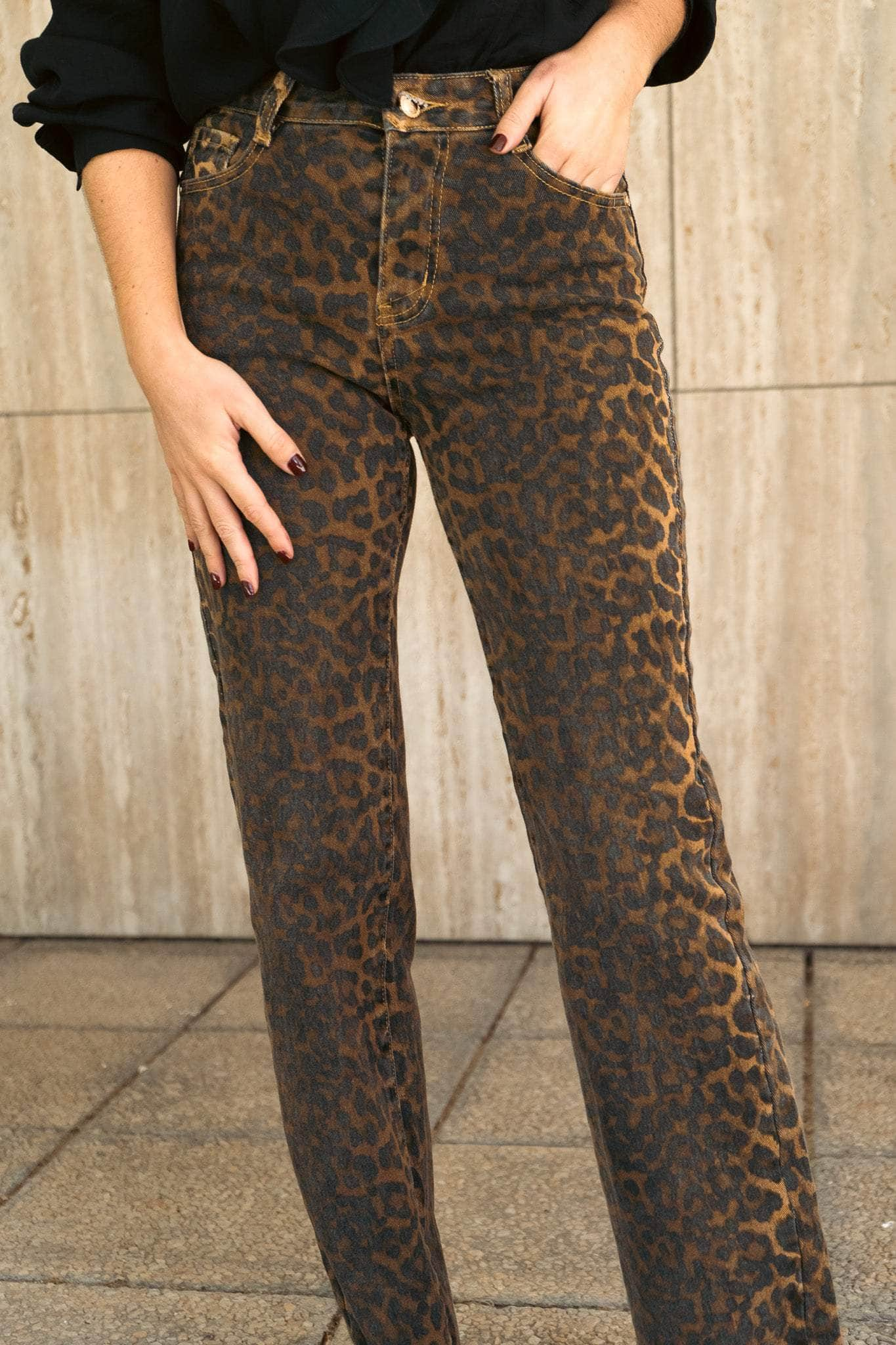 POUMPOUM JEAN LEOPARD