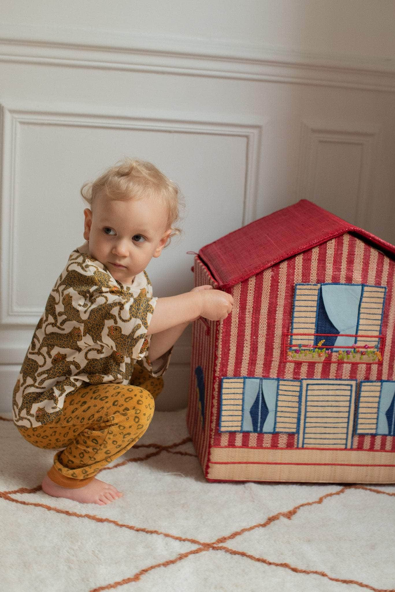 POUMPOUM KIDS Coffre de rangement COFFRE DE RANGEMENT RAPHIA - MAISON BASQUE COFFRE DE RANGEMENT RAPHIA - MAISON BASQUE 