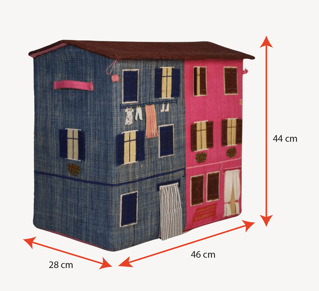 POUMPOUM KIDS Coffre de rangement COFFRE DE RANGEMENT RAPHIA - MAISON DOLCE VITA