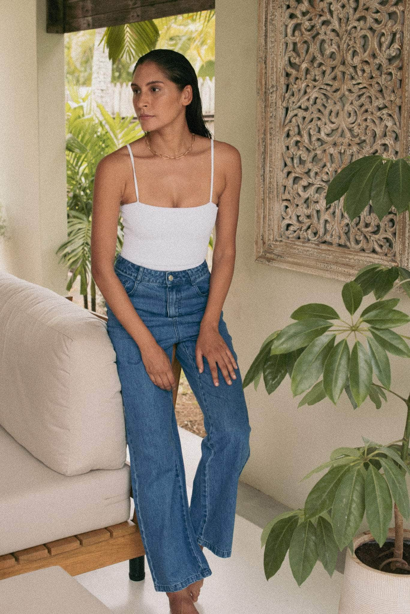 POUMPOUM PANTALON Jean denim bleu Léo