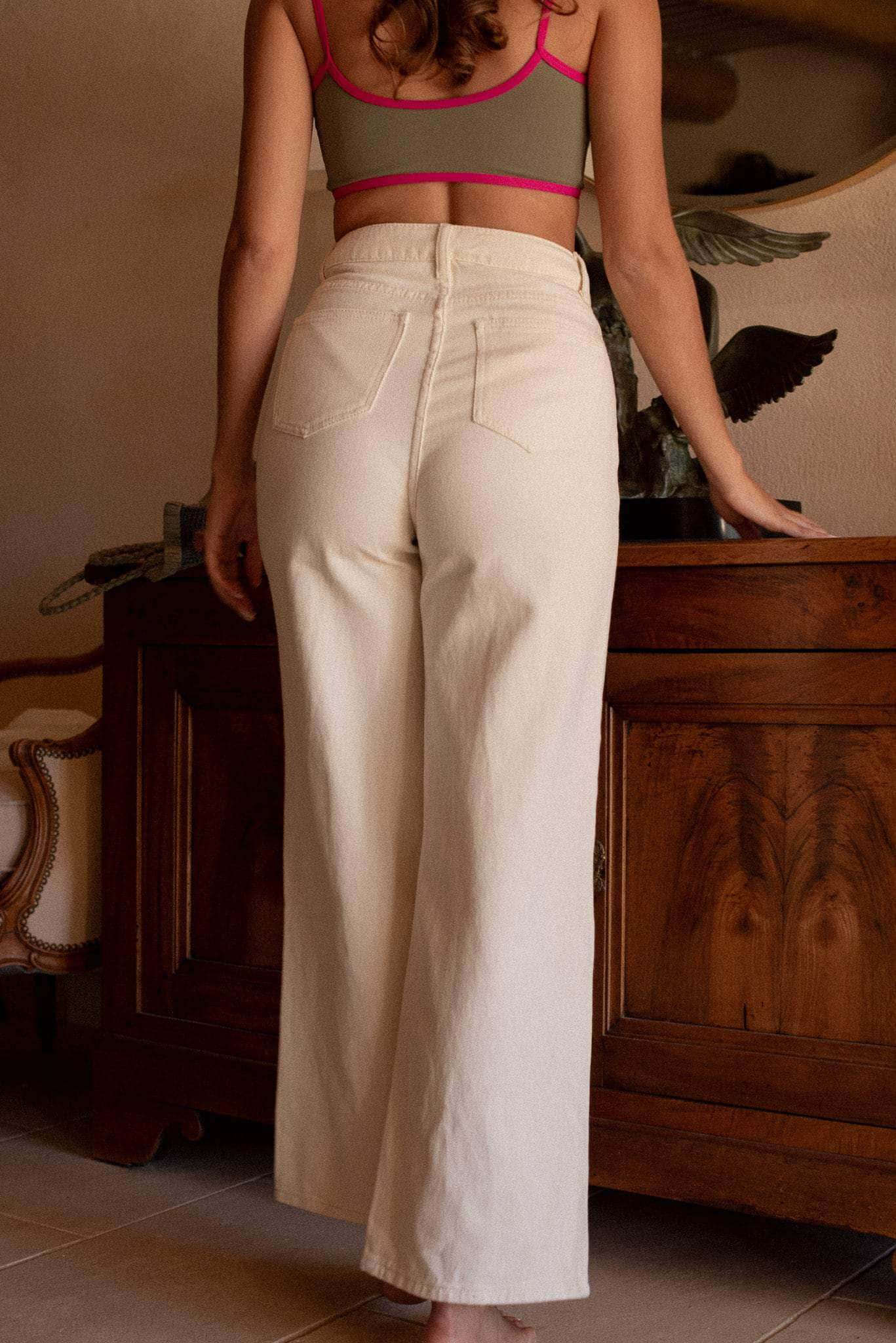 POUMPOUM PANTALON Jean écru Léo